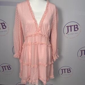 Pink Ruffled Dress
